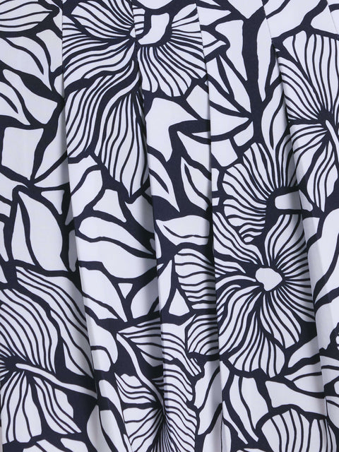 15" Abstract Lightweight Pleated Golf Skort (Peacoat) 