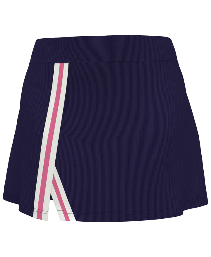 15" Ribbed Color Block Golf Skort (Peacoat) 
