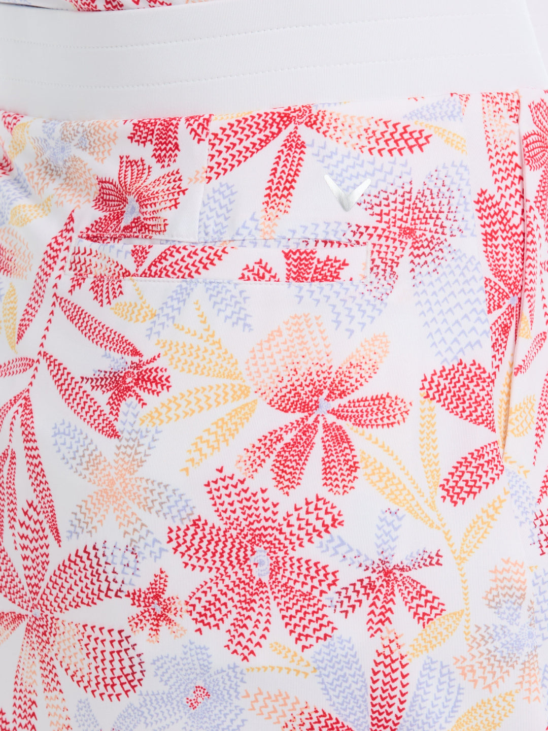 Women's 16" Abstract Floral Print Color Block Golf Skort