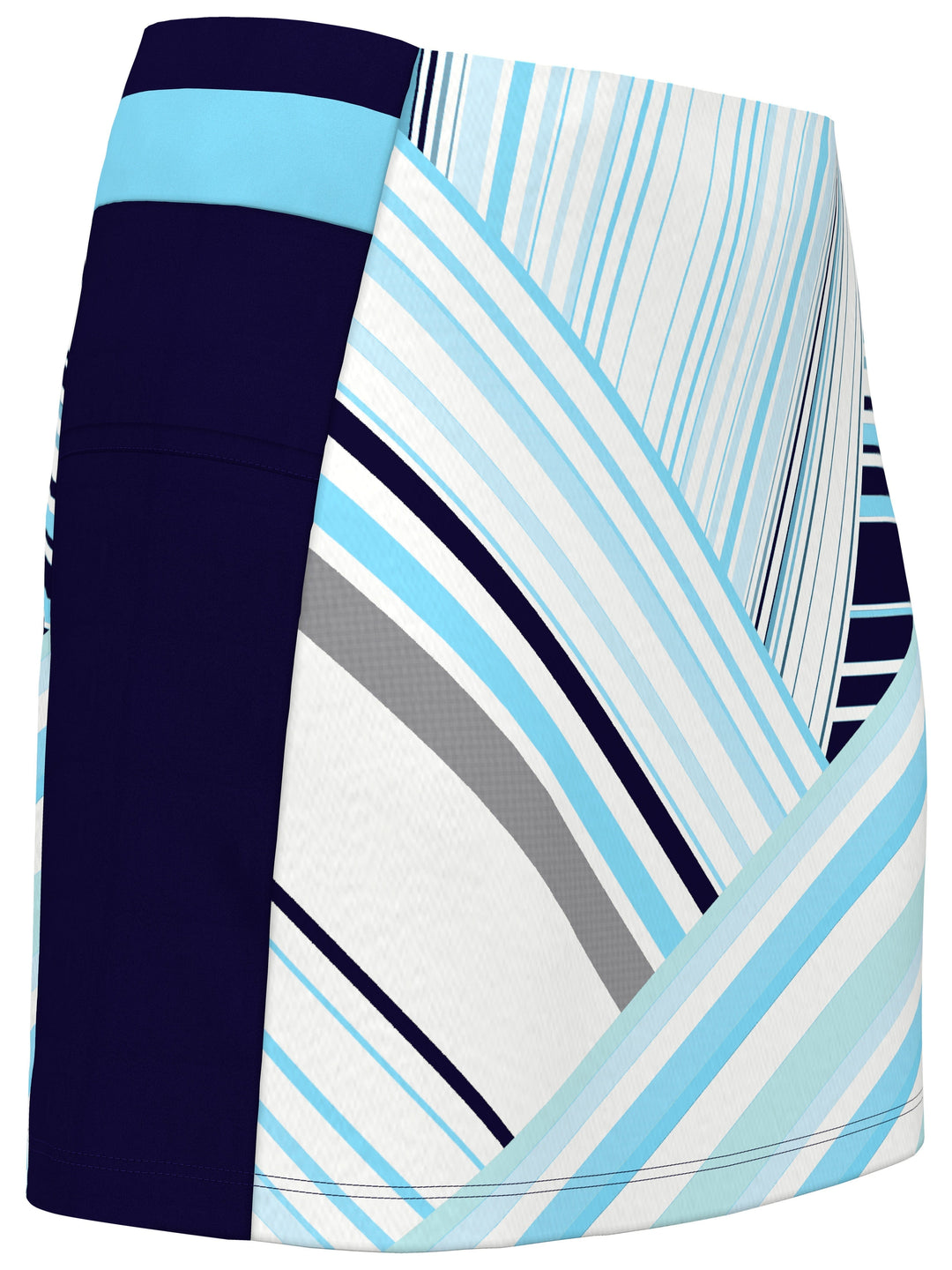 16" Color Block Party Print Golf Skort (Blue Radiance) 