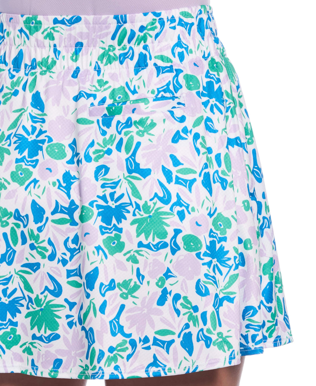 16" Floral Flounce Golf Skort (Bright White) 