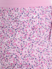 Women's 16" Mini Floral Print Color Block Golf Skort