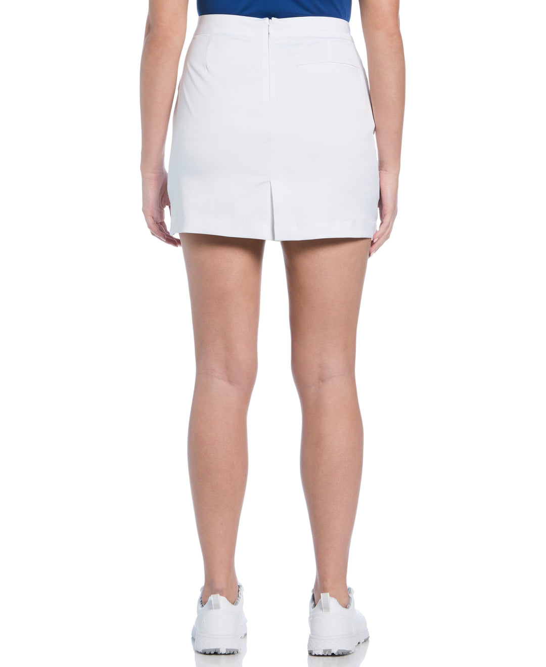 16" PULL-ON KNIT TRICOT SKORT (Bright White) 
