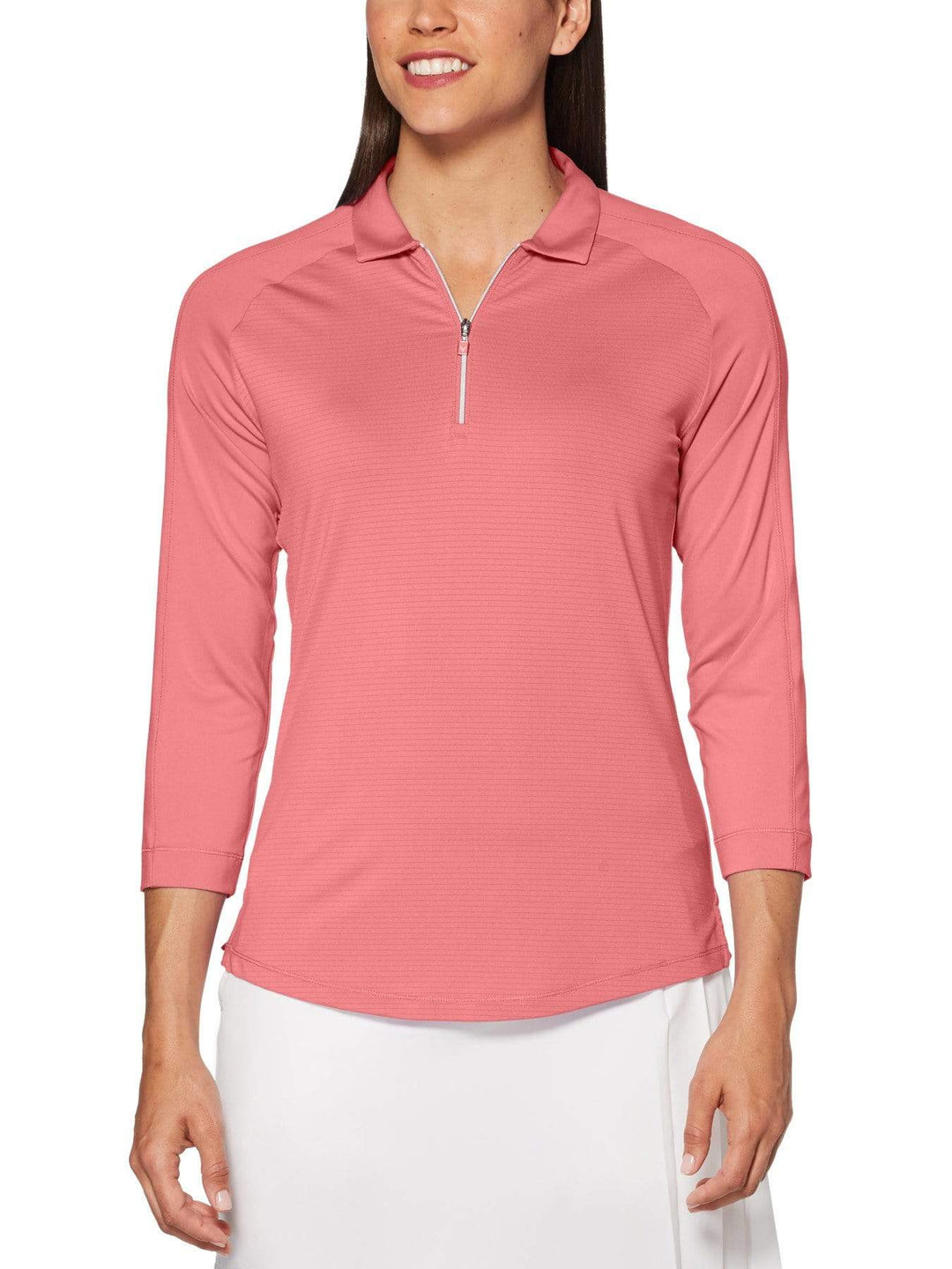 Women's 3/4 Sleeve Swing Tech™ Shadow Stripe Golf Polo