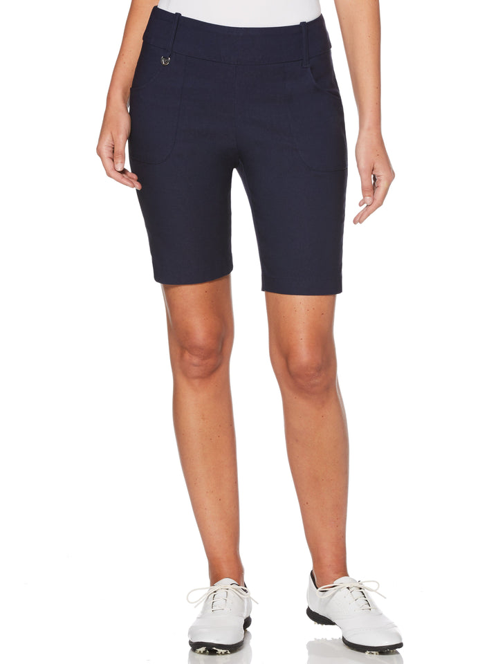 Women's 9.5" Inseam Tech Stretch Solid Golf Short