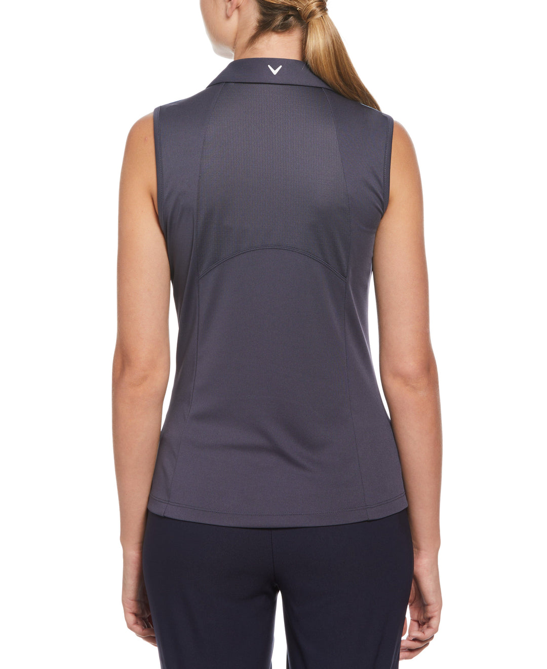 Abstract Gradient Print Block Golf Polo (Blue Sea Star) 