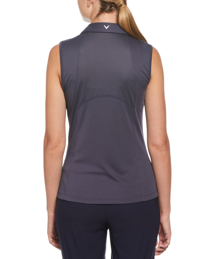 Abstract Gradient Print Block Golf Polo (Blue Sea Star) 