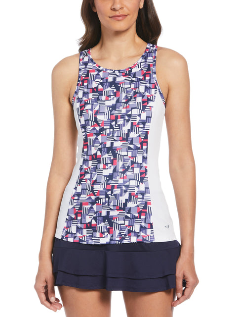 Women's Ace Print Tennis Tank