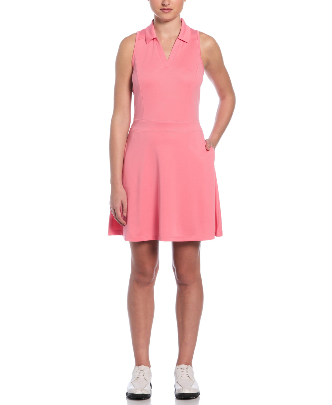 Airflux Polo Golf Dress (Strawberry Pink) 