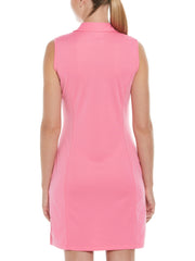 Airflux Golf Polo Dress with Pockets (Pink Carnation) 