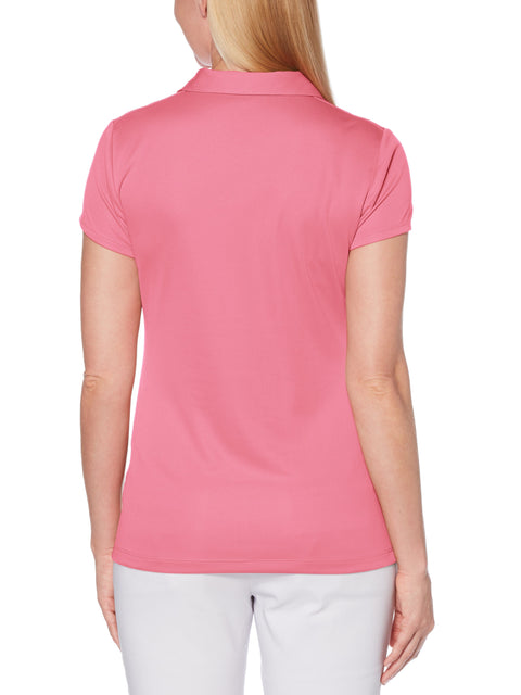 Airflux Solid Short Sleeve Polo (Pink Lemonade) 