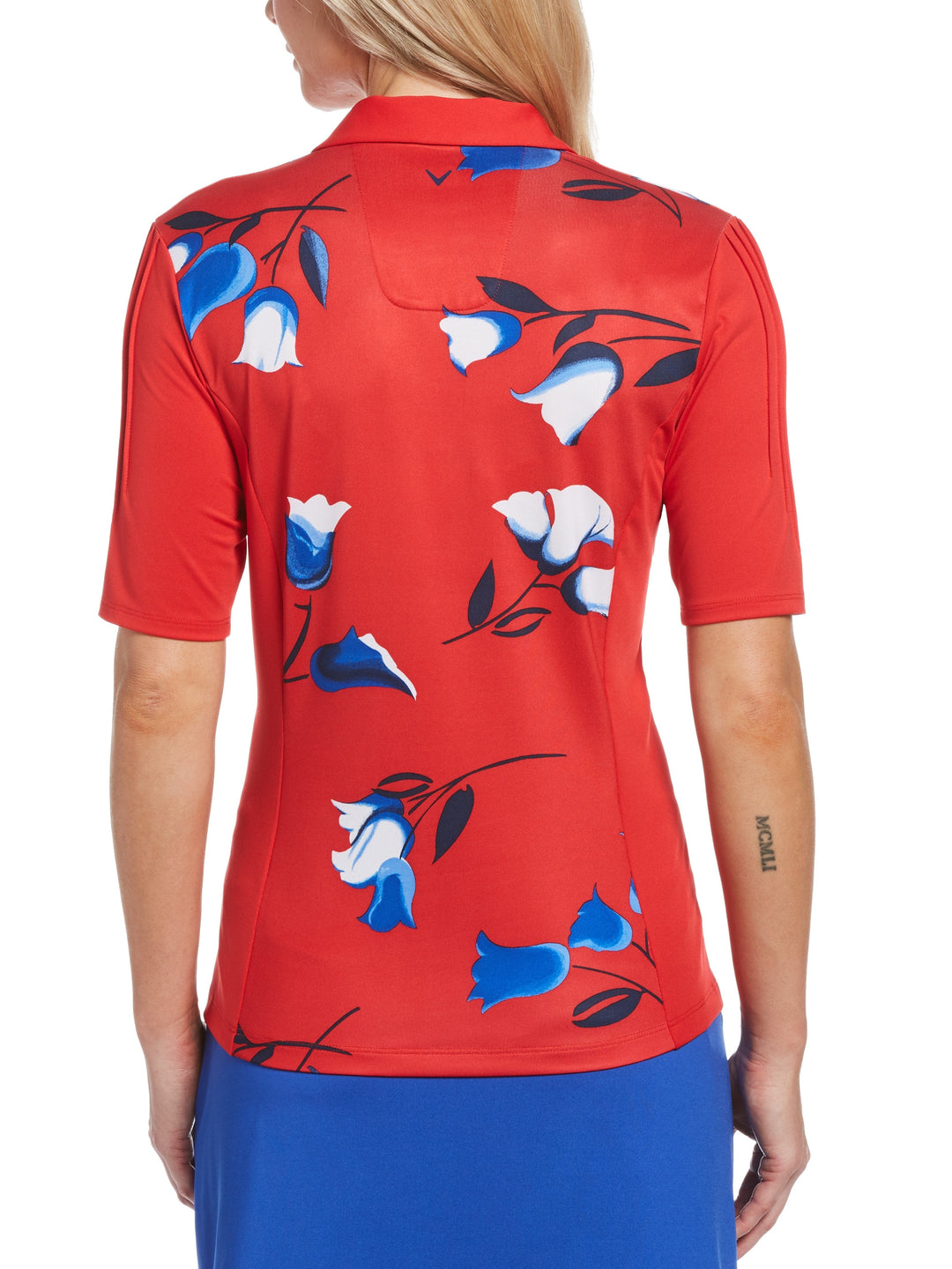Women's Allover Floral Print Golf Polo