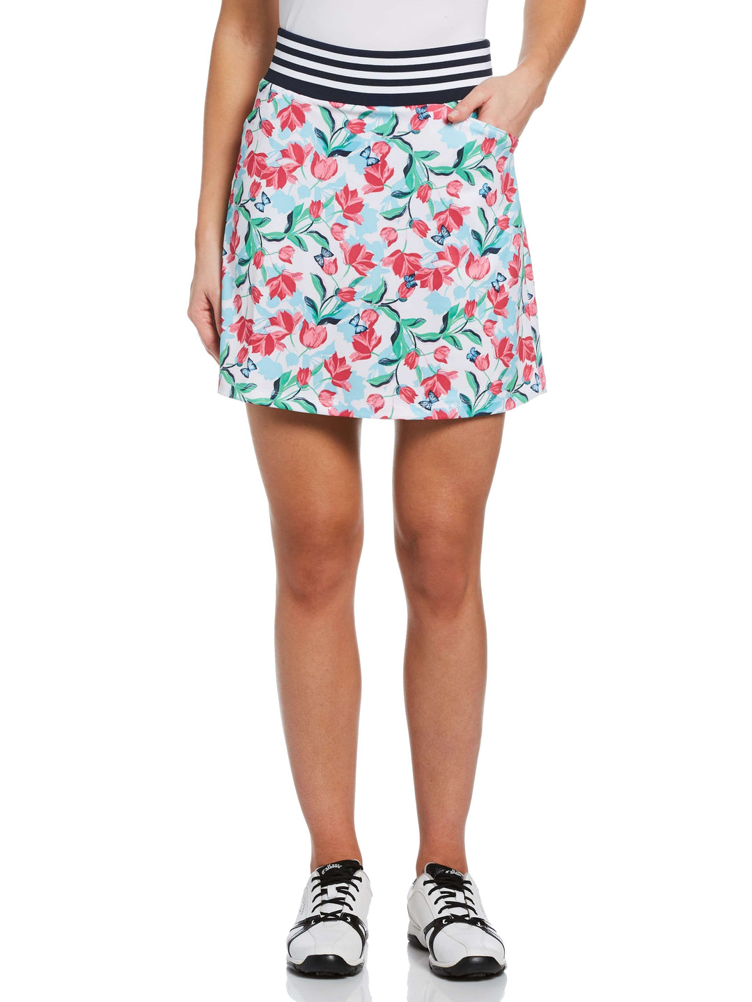 Women's Allover Floral Print Golf Skort