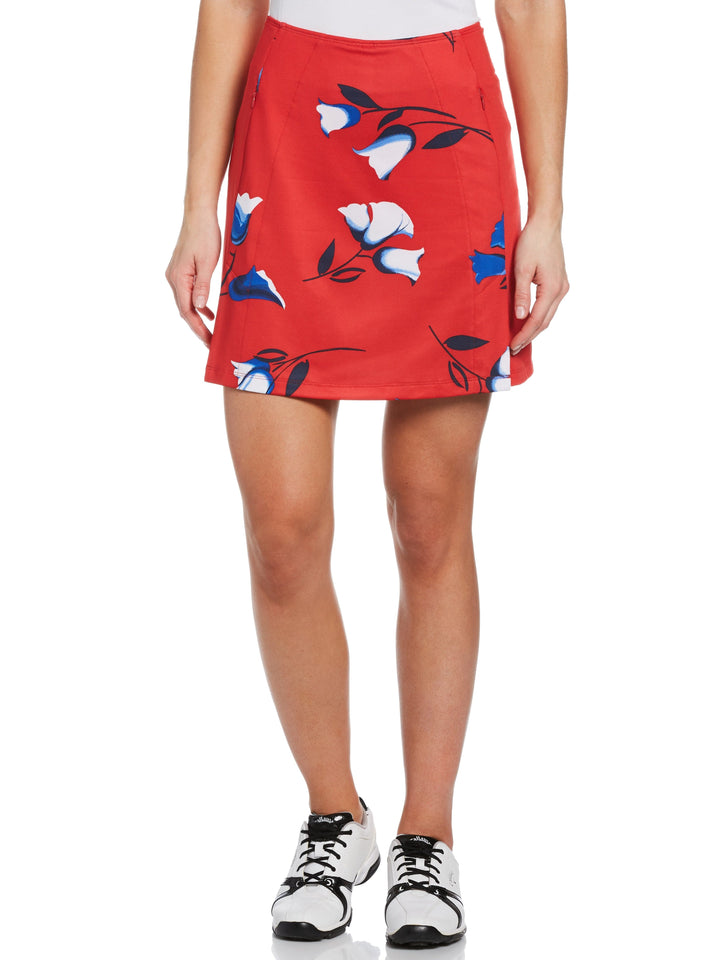 Women's Allover Floral Print Golf Skort