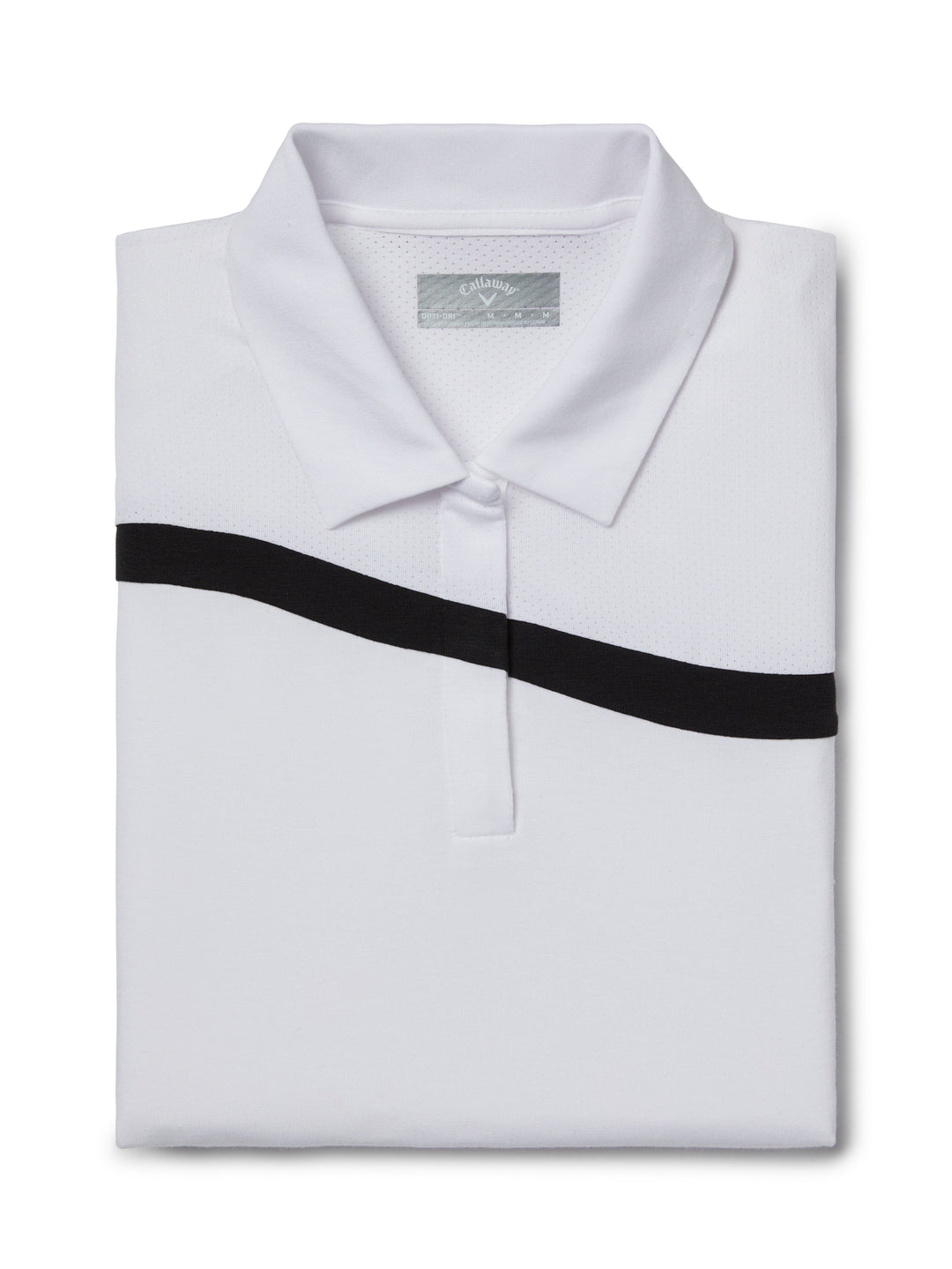 Womens Colour Block Polo (Brilliant White) 