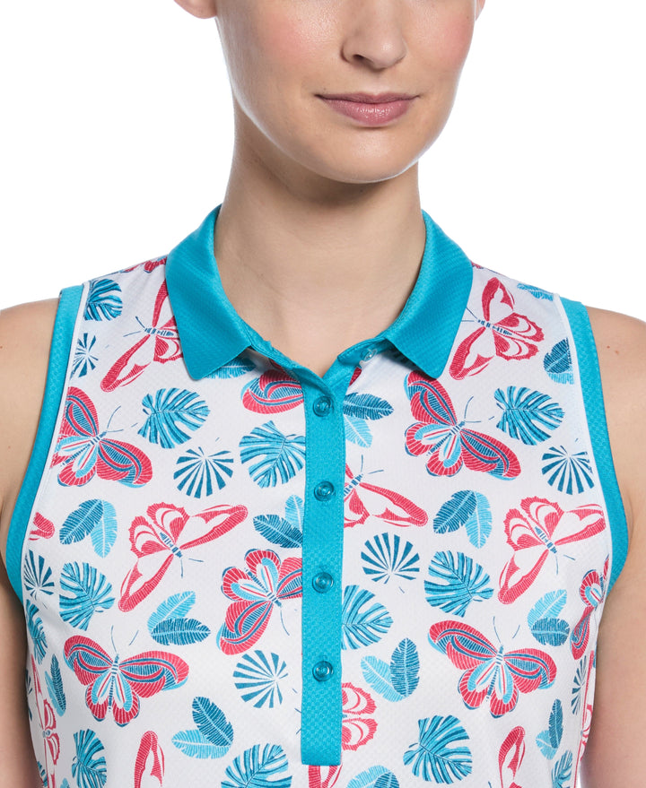 Women's Butterfly Polo (Bright White) 