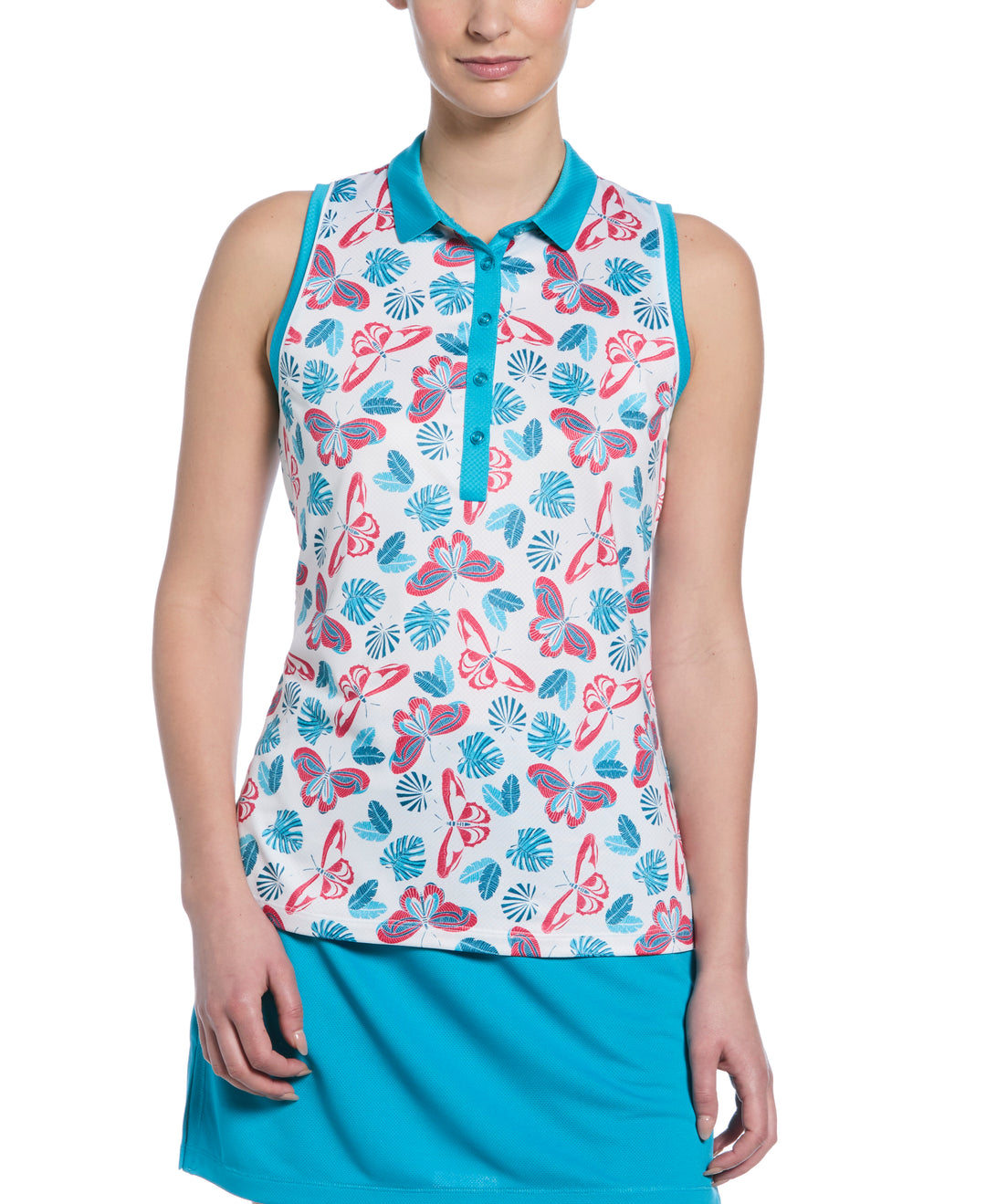 Women's Butterfly Polo (Bright White) 