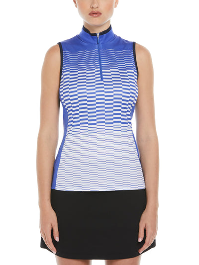 Checkered Print Golf Shirt (Dazzling Blue) 