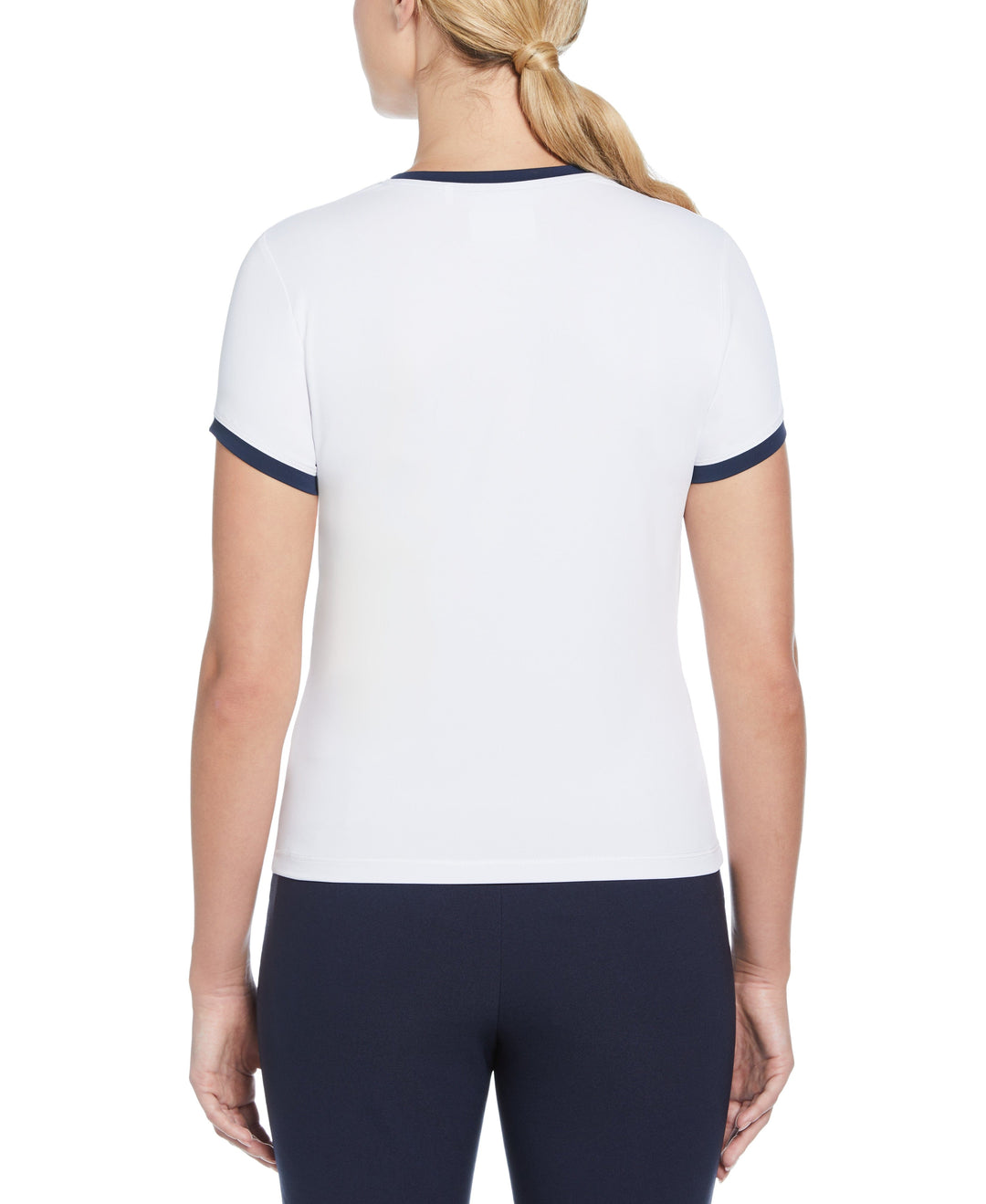 Women's Circle Pete Performance Tennis Tee   (Bright White) 
