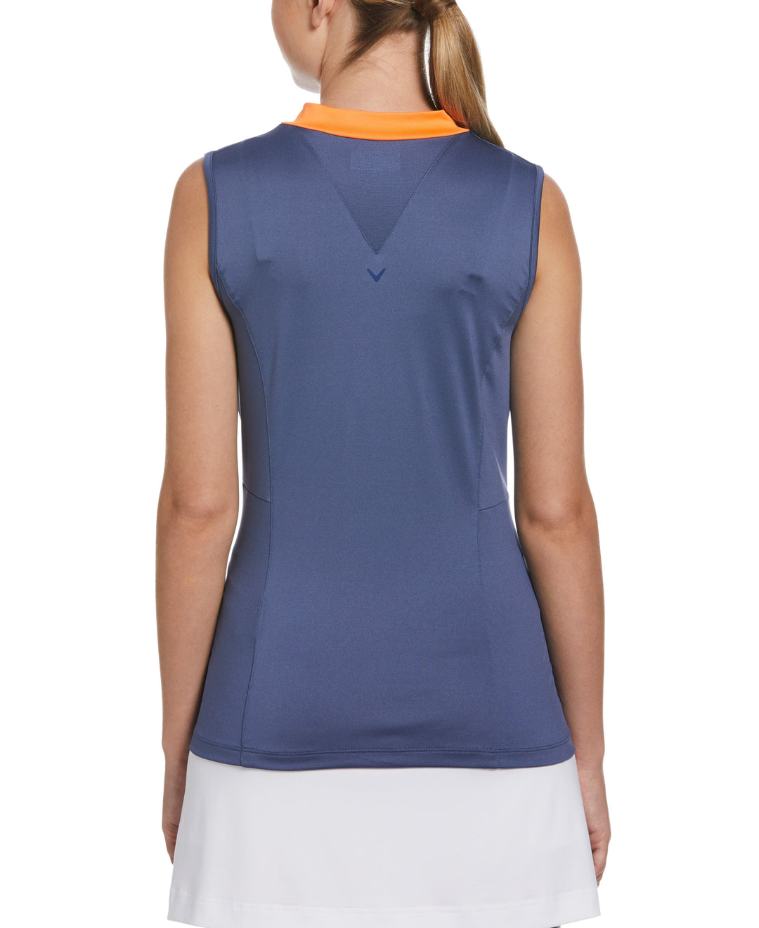 Color Block Chroma Stripe Golf Top (Blue Indigo) 