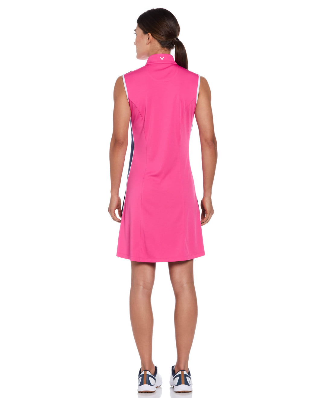 Color Block Golf Dress (Fuchsia Purple) 