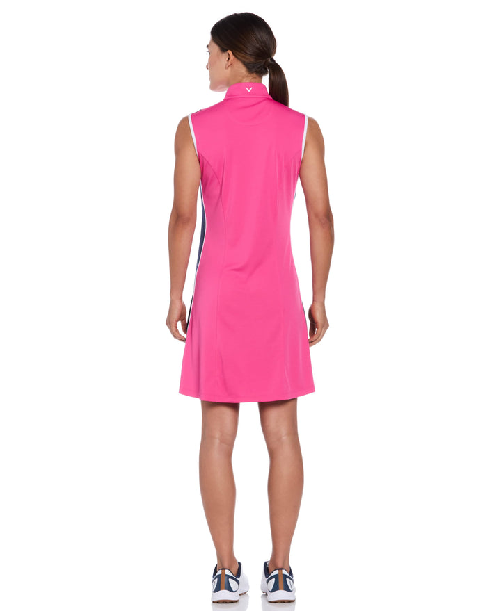 Color Block Golf Dress (Fuchsia Purple) 