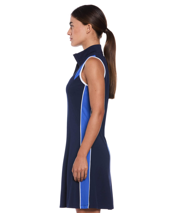 Color Block Golf Dress (Peacoat/Brilliant Wh) 