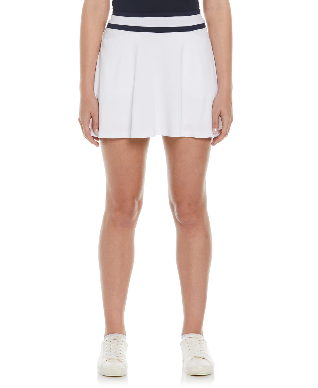 15" Color Block Flounce Golf Skort (Bright White) 