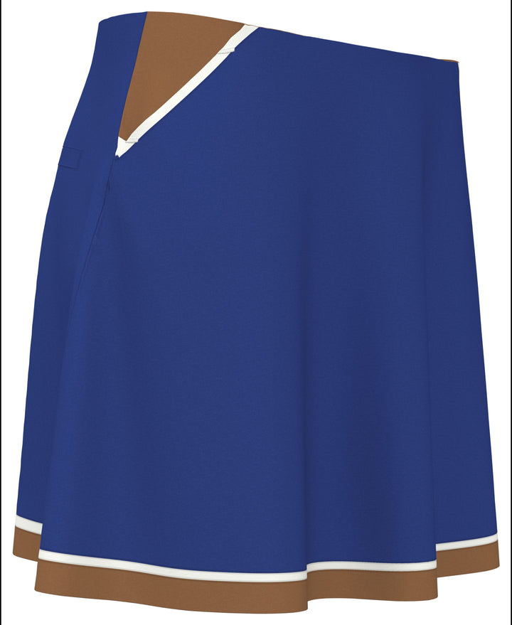 Womens Color Block Flounce Skort (Nautical Blue) 