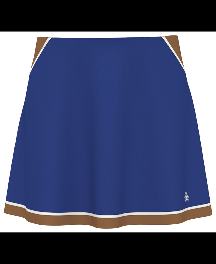 Womens Color Block Flounce Skort (Nautical Blue) 
