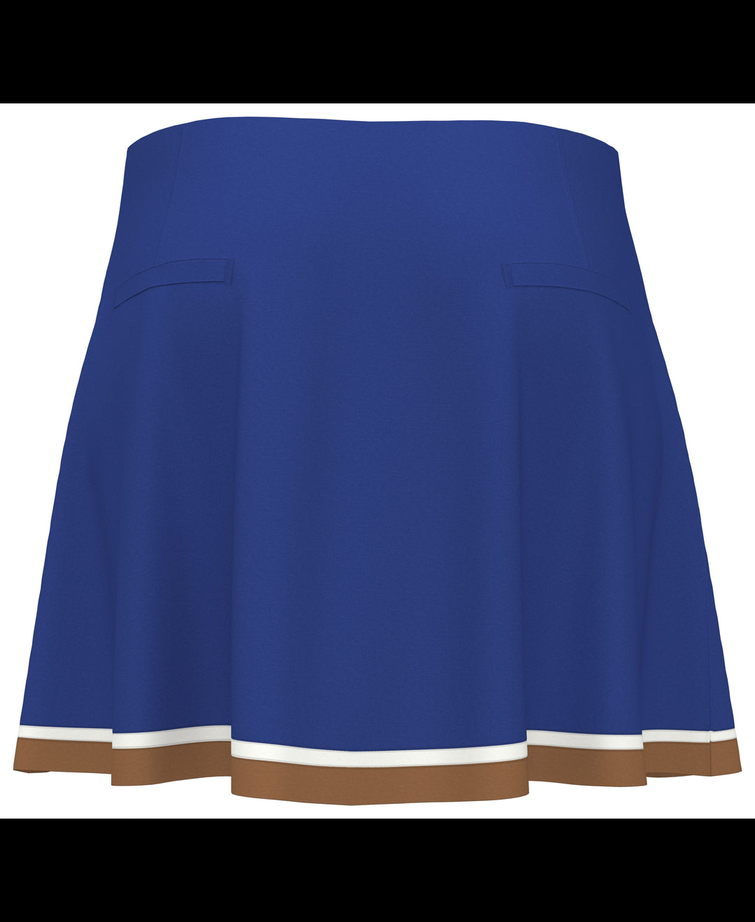 Womens Color Block Flounce Skort (Nautical Blue) 