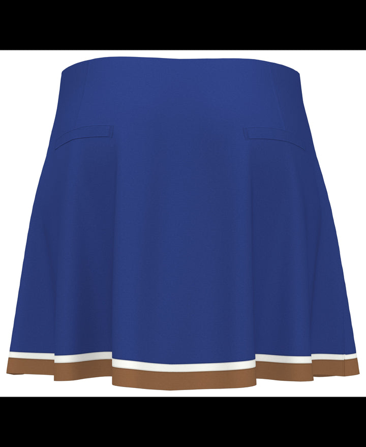 Womens Color Block Flounce Skort (Nautical Blue) 