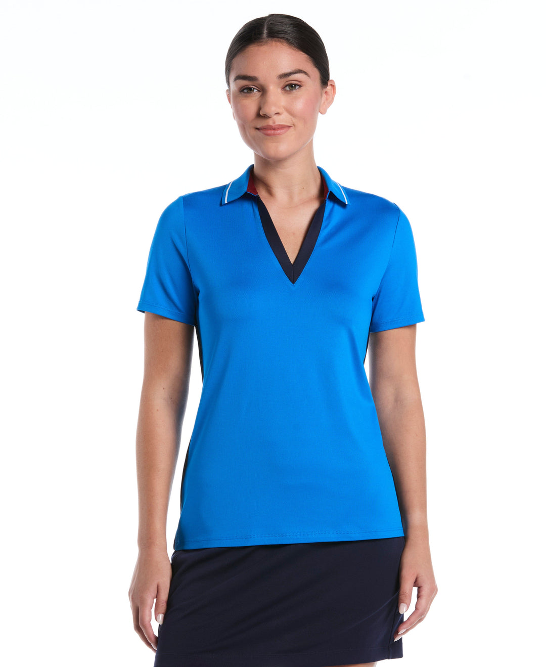 Color Block Golf Polo (Blue Sea Star) 