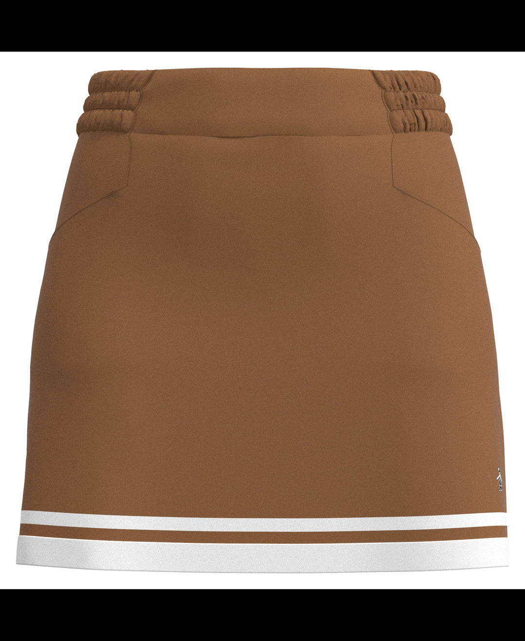 Women's Essential Colour Block 16" Golf Skort (Tobacco Brown) 