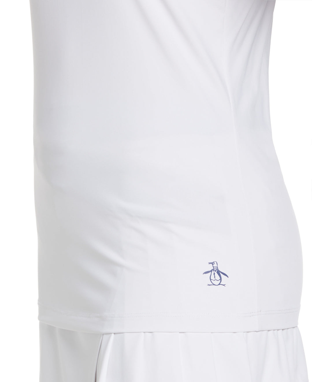Colour Block Tennis Halter Top (Bright White) 