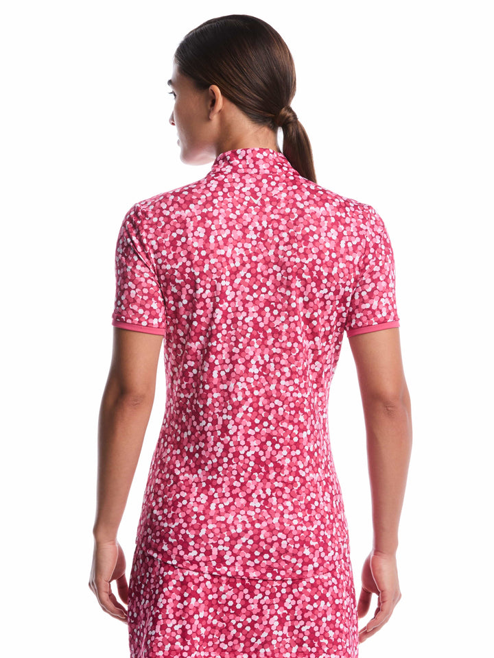 Women's Confetti Zip Polo