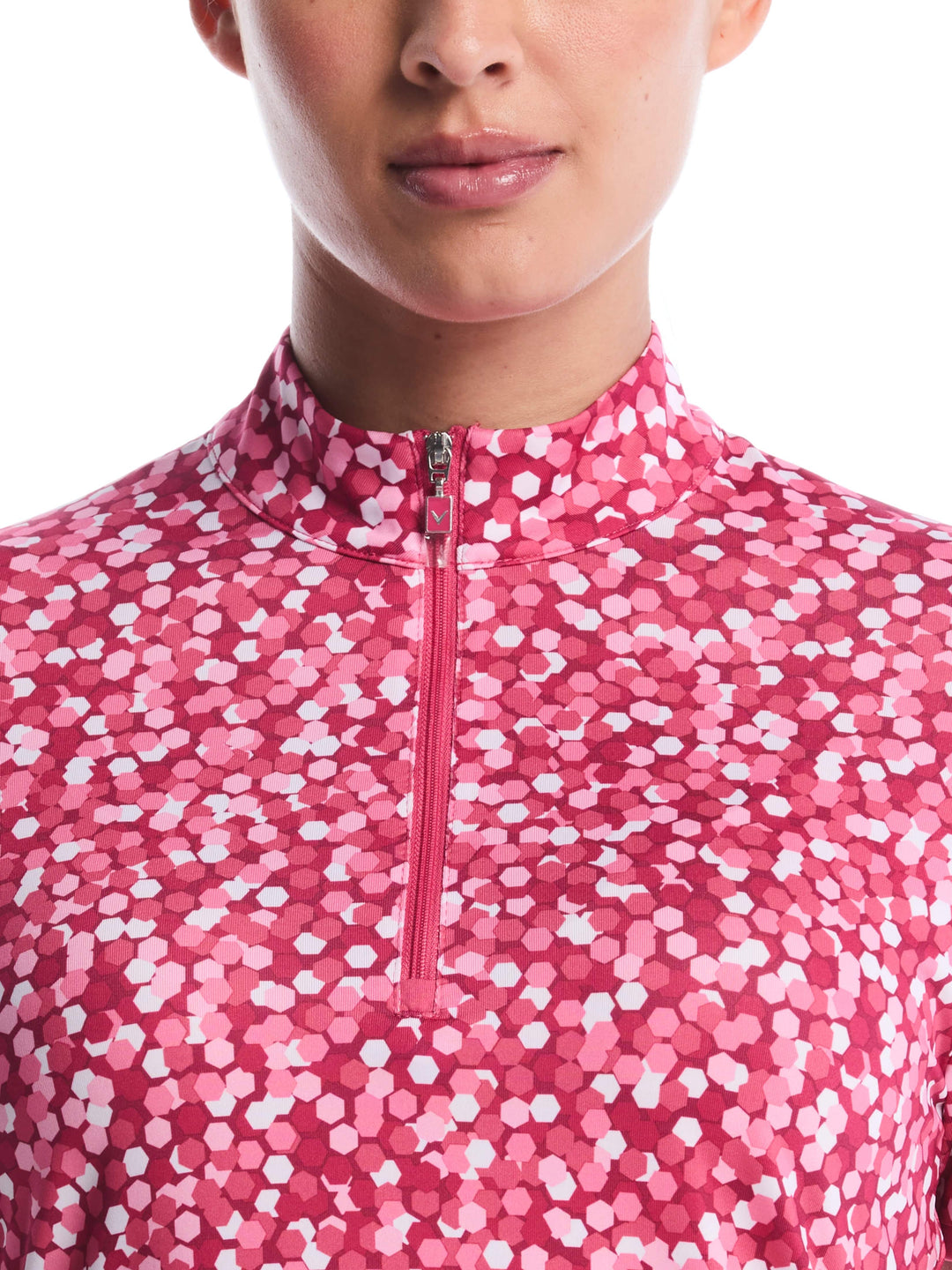 Women's Confetti Zip Polo
