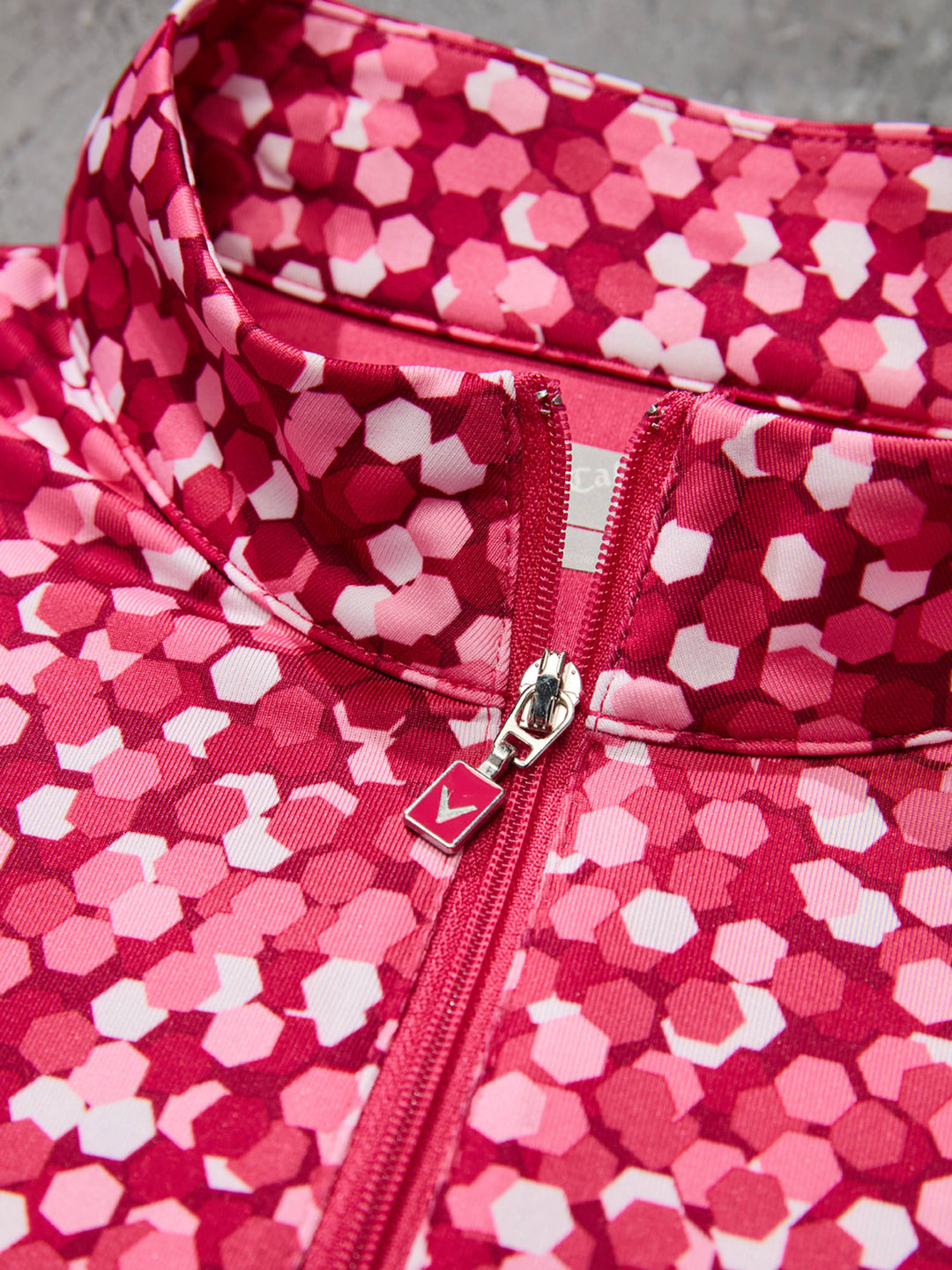 Women's Confetti Zip Polo