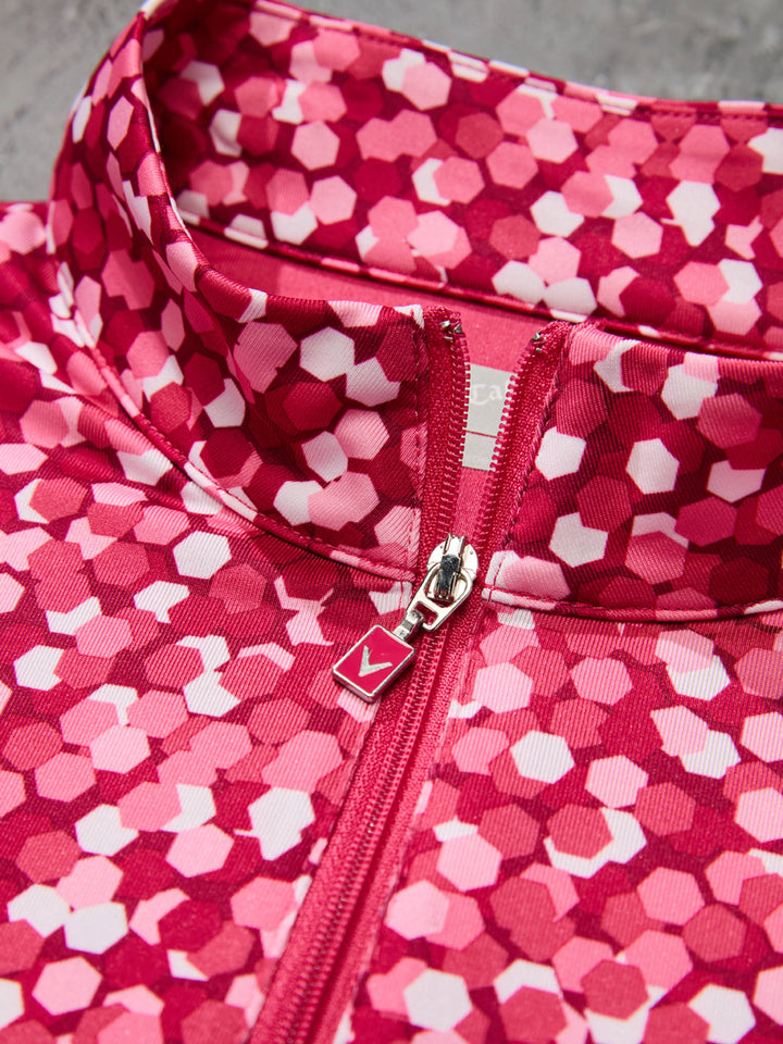 Women's Confetti Zip Polo
