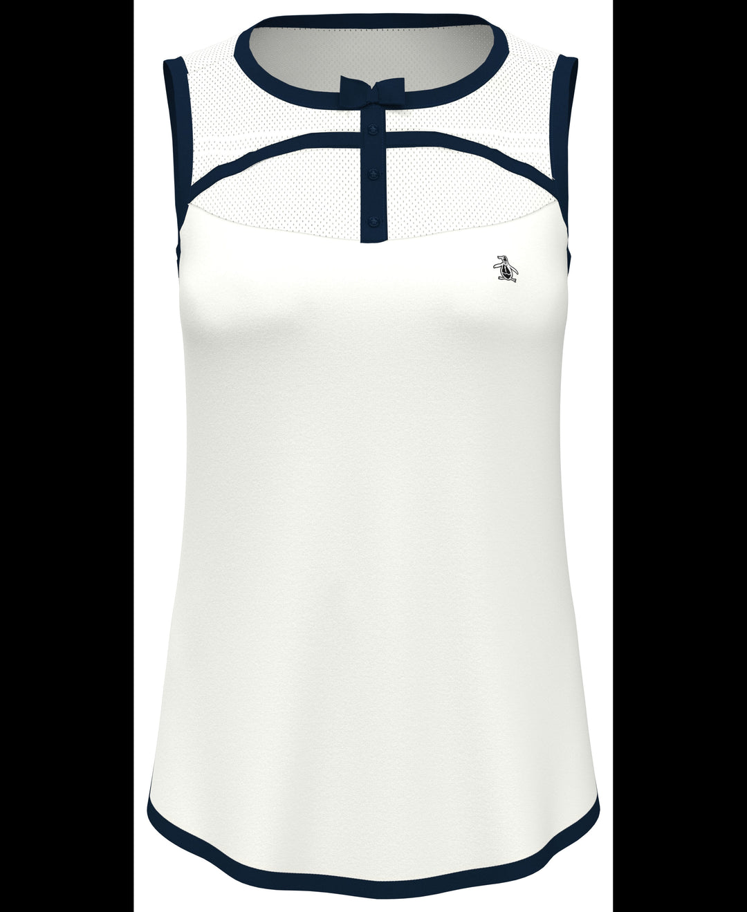 Womens Contrast Binding Bow Shirt (Bright White) 