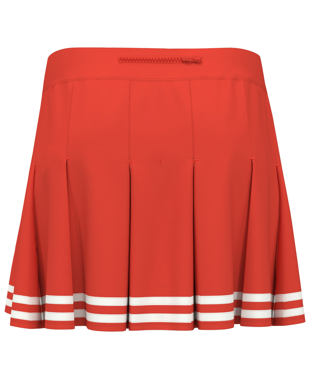 Women's 13" Contrast Hem Pleated Tennis Skort (Fiesta) 