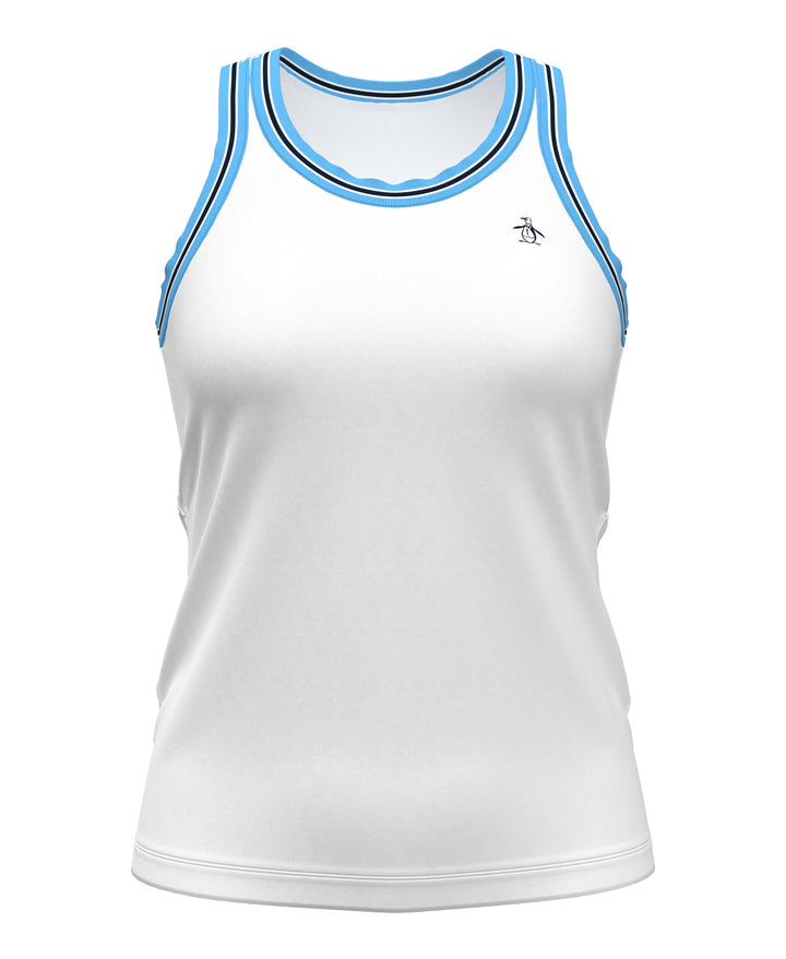 Women's Contrast Rib Racerback Tennis Tank