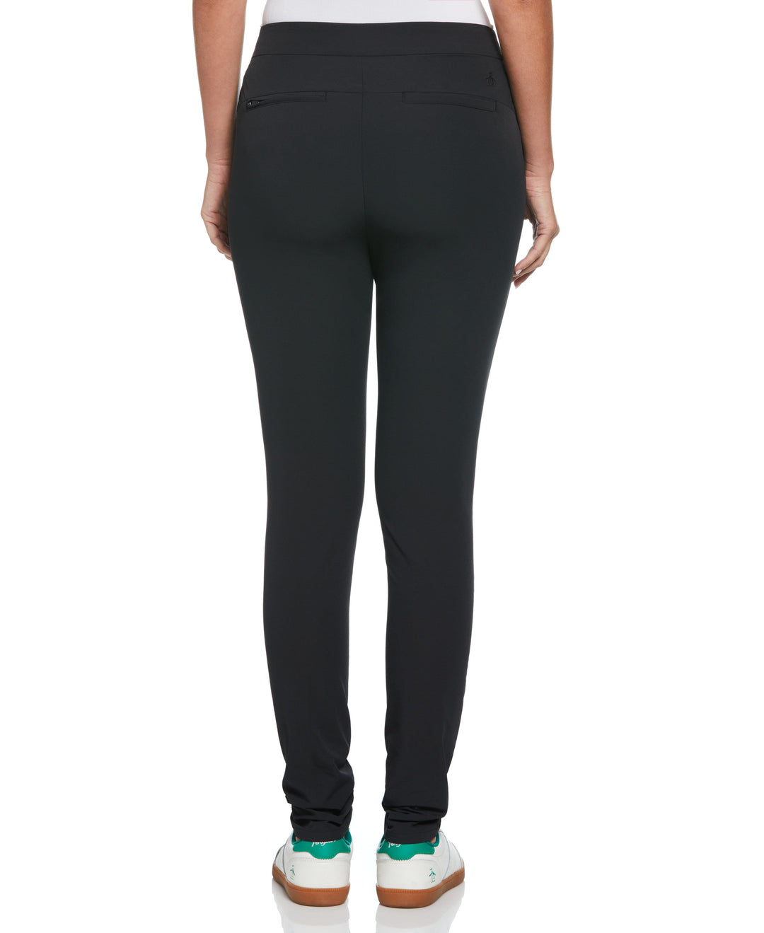 Womens Essential Dobby Back Slim Golf Trouser (Caviar) 