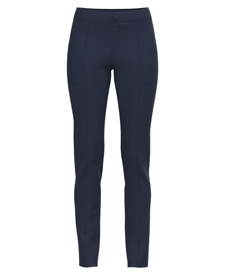 Womens Essential Dobby Back Slim Golf Trouser (Black Iris) 