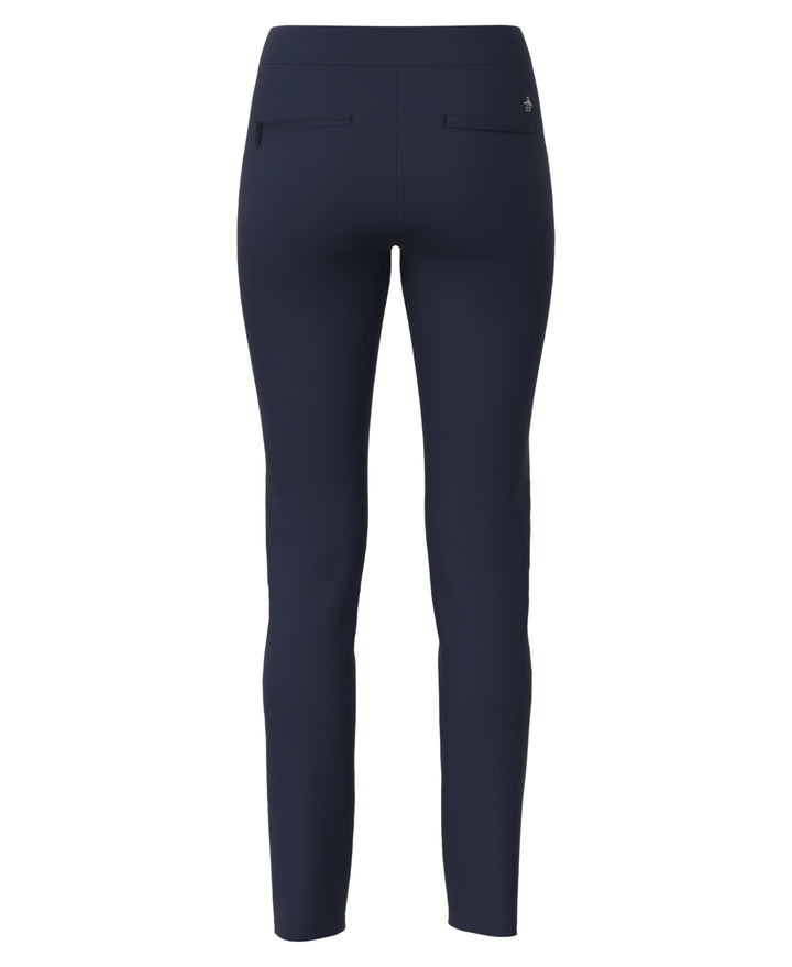 Womens Essential Dobby Back Slim Golf Trouser (Black Iris) 