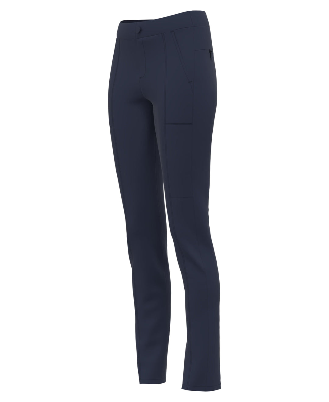 Womens Essential Dobby Back Slim Golf Trouser (Black Iris) 