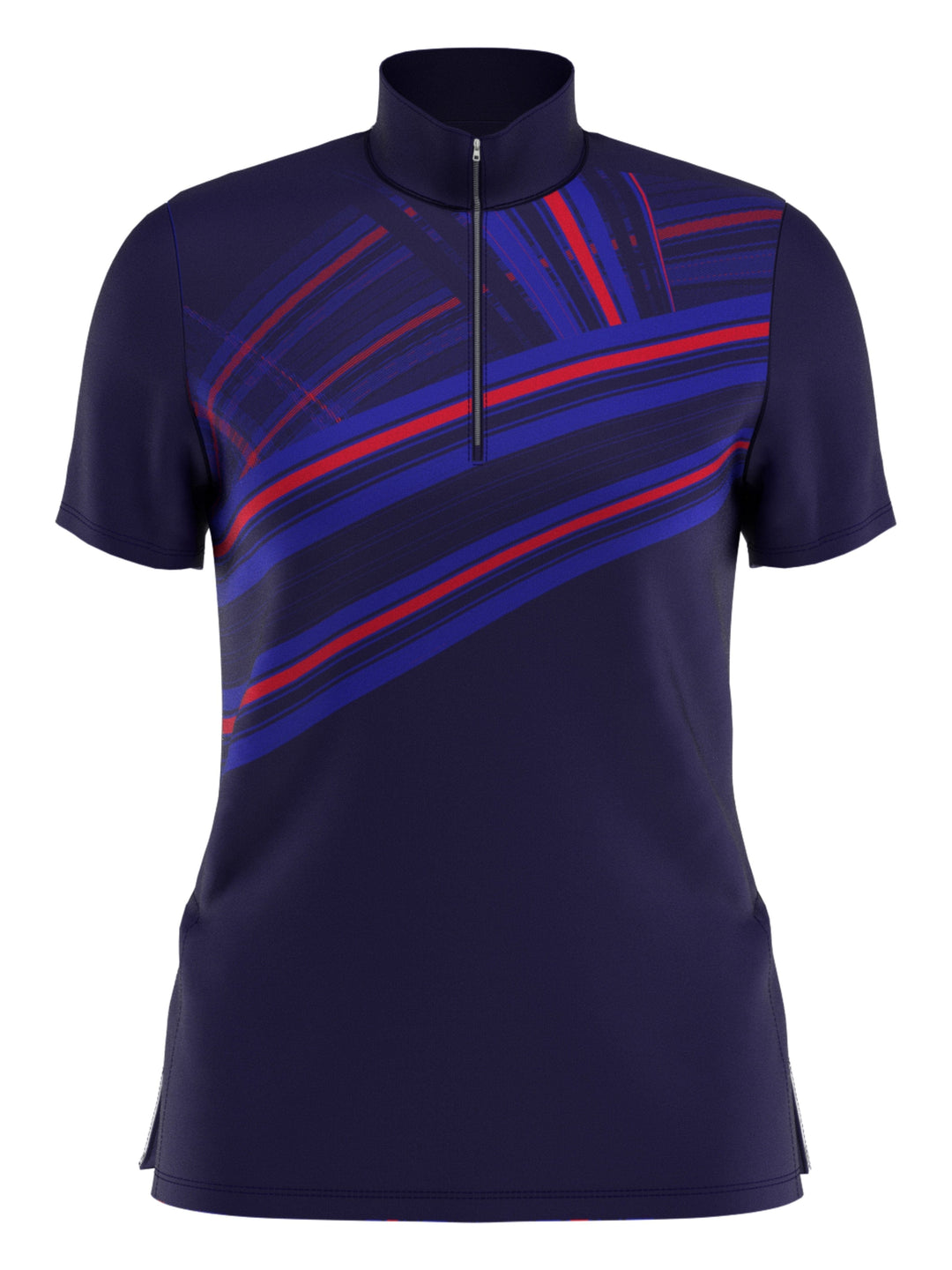 Women's Engineered Stripe Ski Line Print Polo