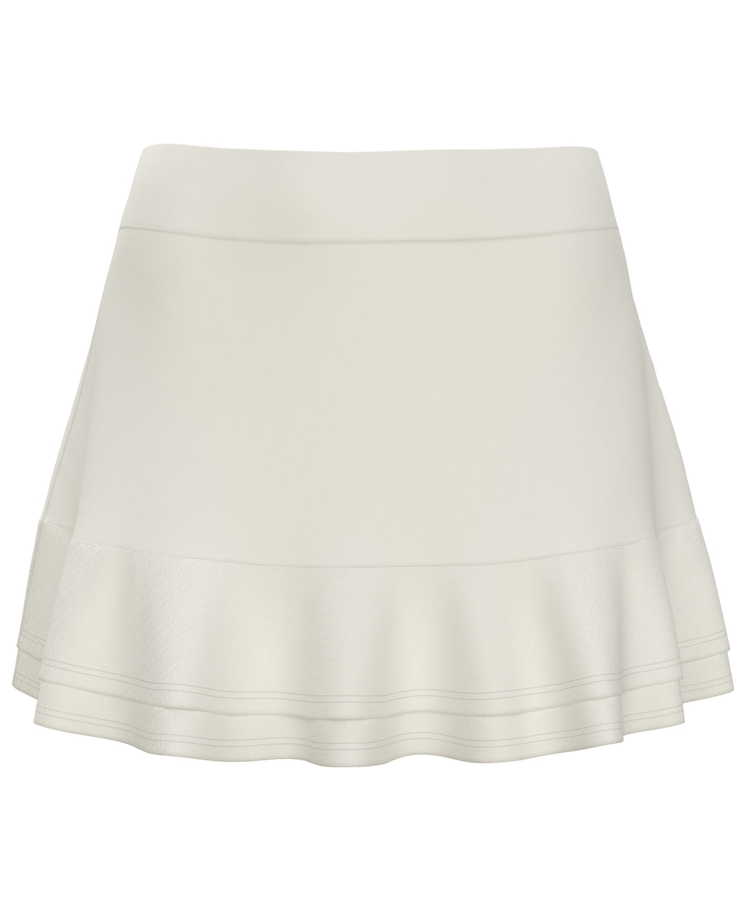 Essential Solid Double Flounce Tennis Skort (Brilliant White) 