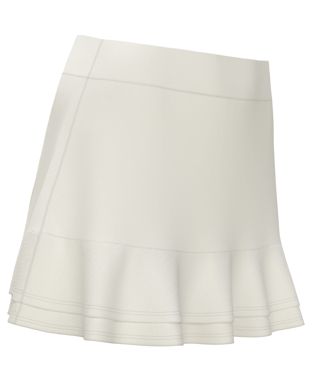 Essential Solid Double Flounce Tennis Skort (Brilliant White) 