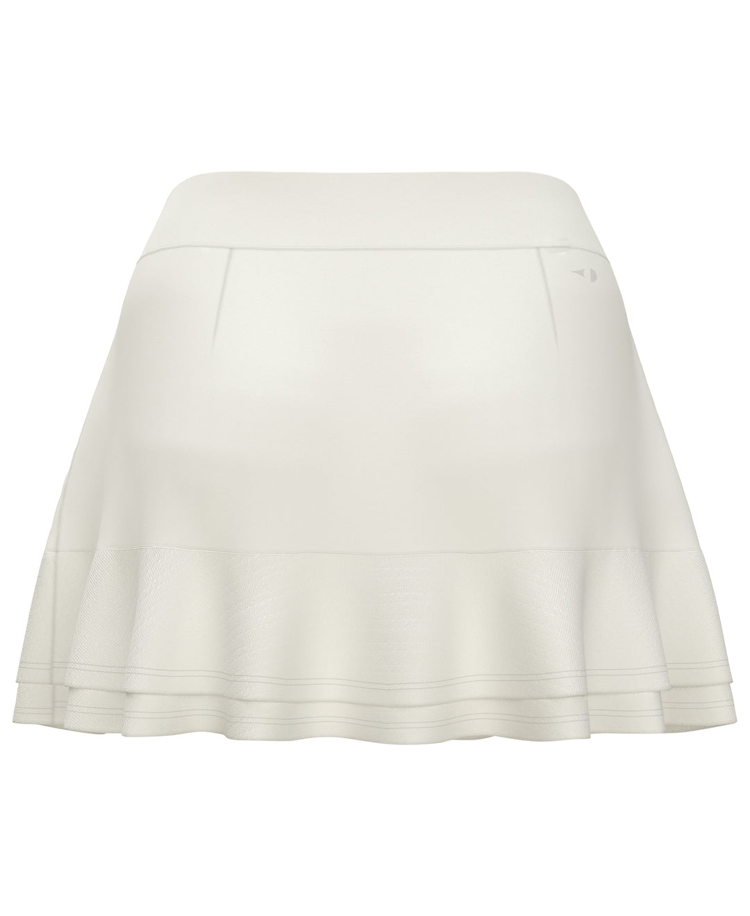 Essential Solid Double Flounce Tennis Skort (Brilliant White) 